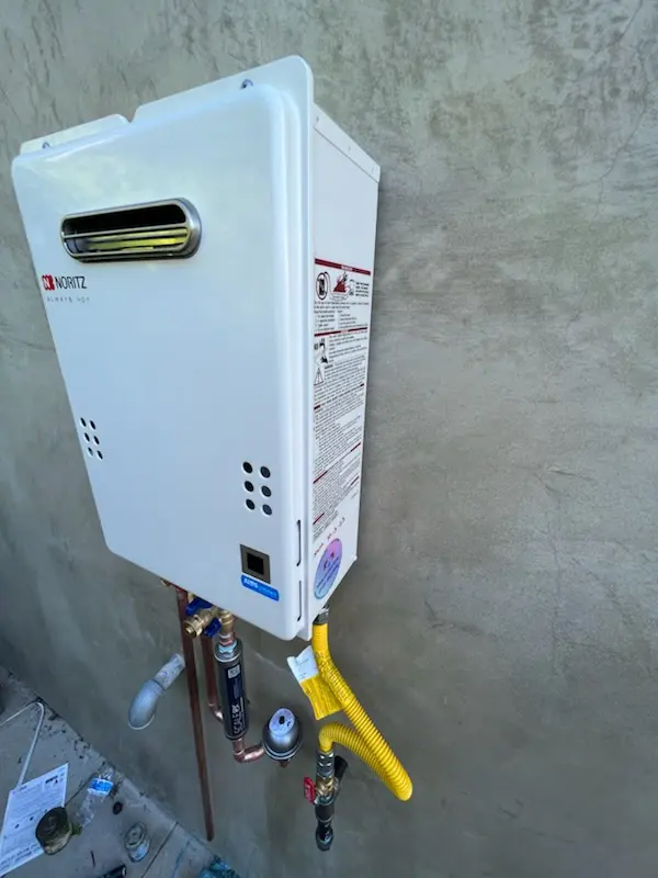 Tankless water heater installation for Munns homes